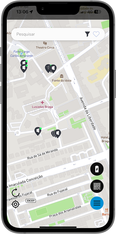 app de carregamento elétrico Portugal